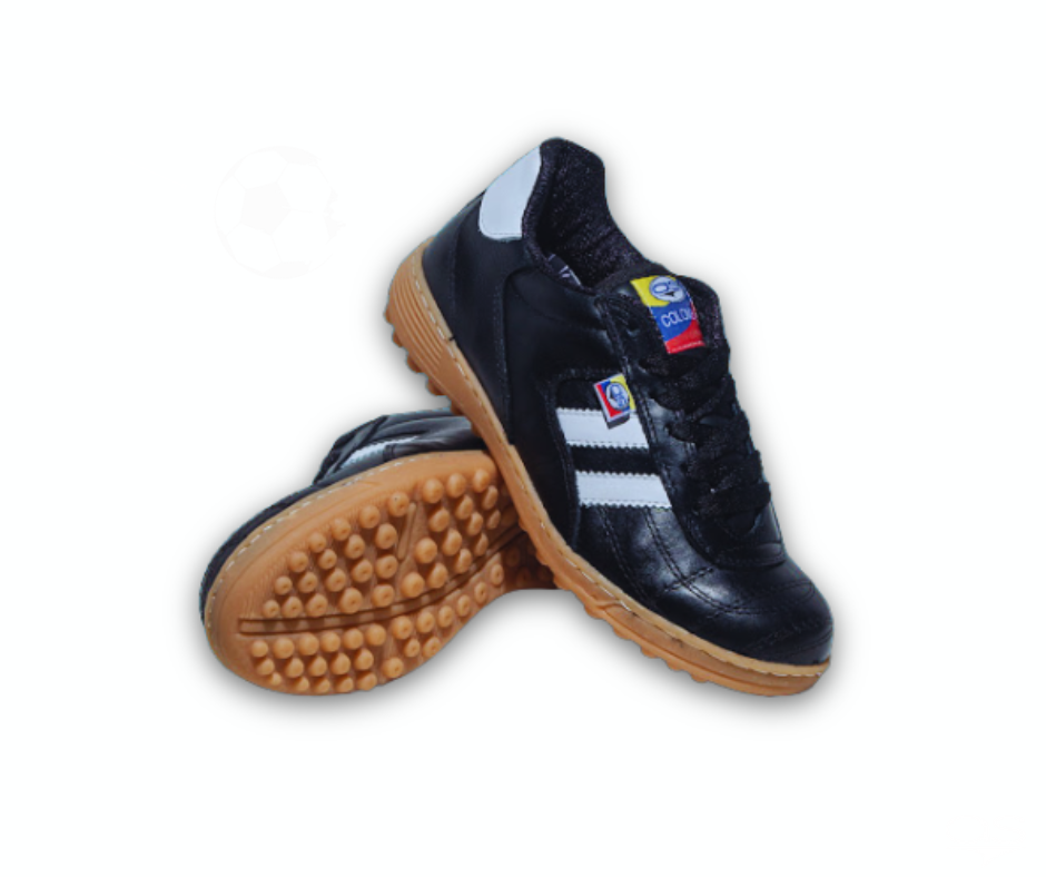 ZAPATILLA TORRETIN CLÁSICA CUERO NEGRO