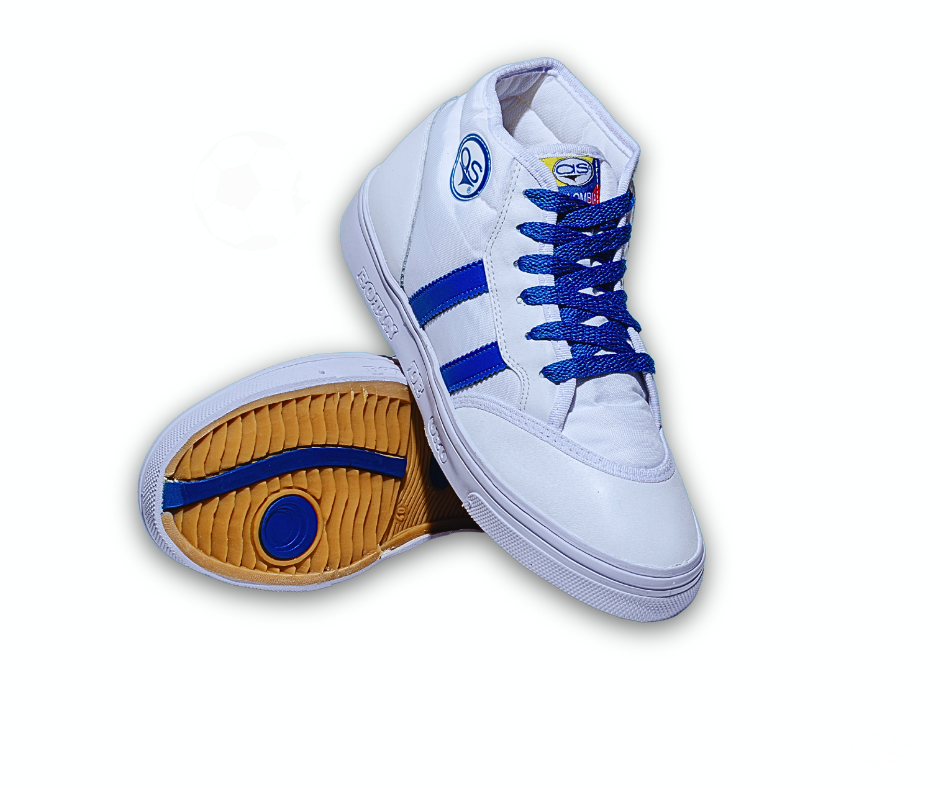 BOTA FUTSAL BLANCO Y AZUL