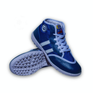 BOTA TORRETIN FUTSAL CUERO AZUL Y BLANCO