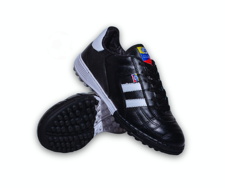 ZAPATILLA TORRETIN LAZER BLANCO CUERO NEGRO