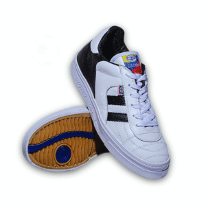 ZAPATILLA FUTSAL AS  BLANCO Y NEGRO