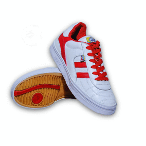 ZAPATILLA FUTSAL AS  BLANCO Y ROJO