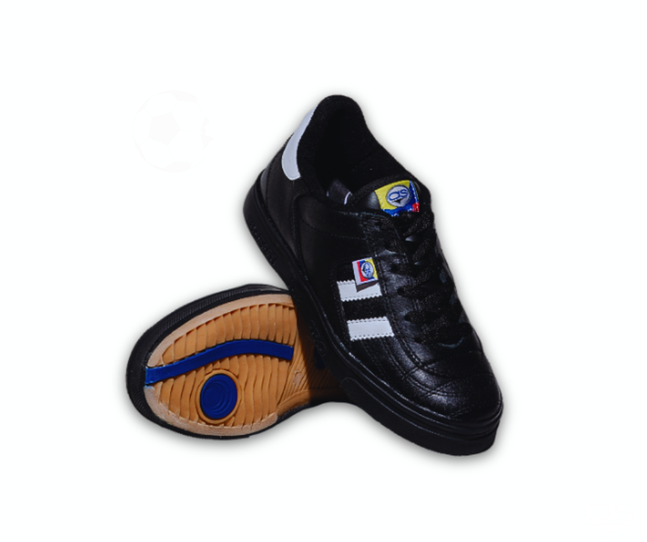 ZAPATILLA FUTSAL AS  NEGRO Y BLANCO